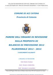 bilancio PARERE_PRE_2012.pdf - Comune di Aci Catena