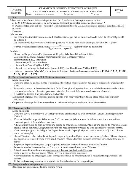 fiche consigne et compte rendu - S. Tatulli