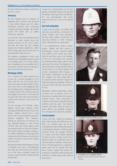 Police News Oct 06.indd - New Zealand Police Association