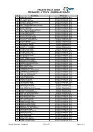 Lista de Aprovados 2Âª etapa - Facitec