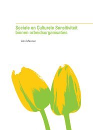 Sociale en Culturele Sensitiviteit binnen ... - Innovatief in Werk