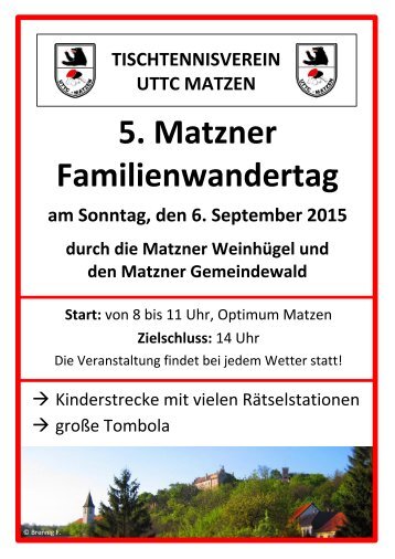 5. Matzner Familienwandertag