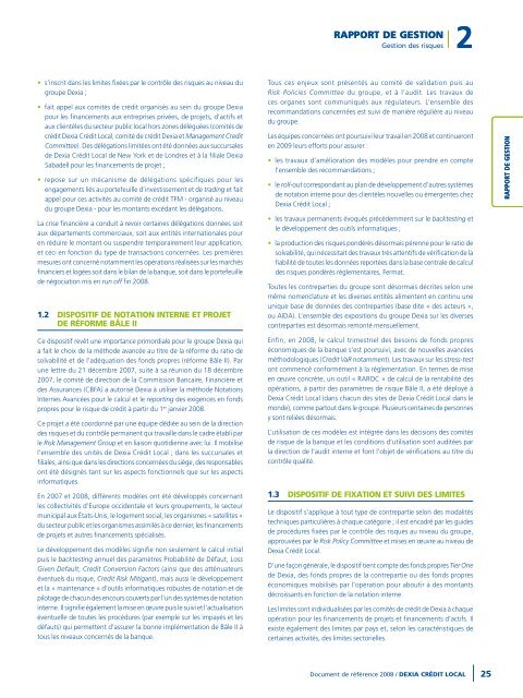 Rapport annuel 2008 - Dexia Crédit Local