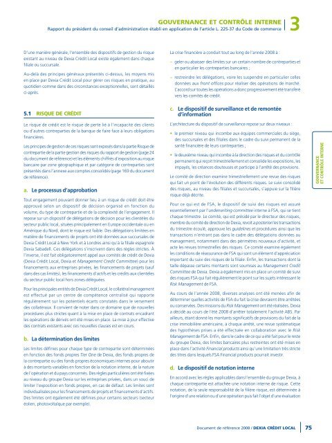 Rapport annuel 2008 - Dexia Crédit Local