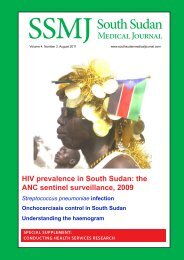 SSMJ Vol 4 No 3 August 2011 Downloaded - South Sudan Medical ...