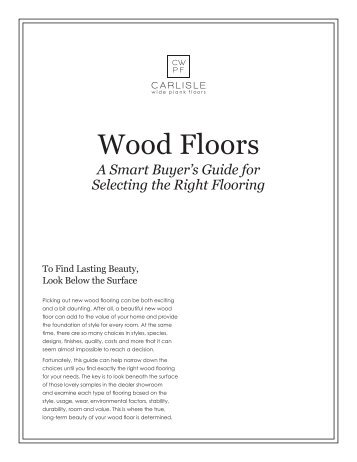 Wood Floors - Carlisle Wide Plank Floors