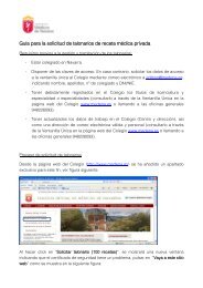Guía de solicitud de talonarios - Colegio oficial de Medicos de Navarra