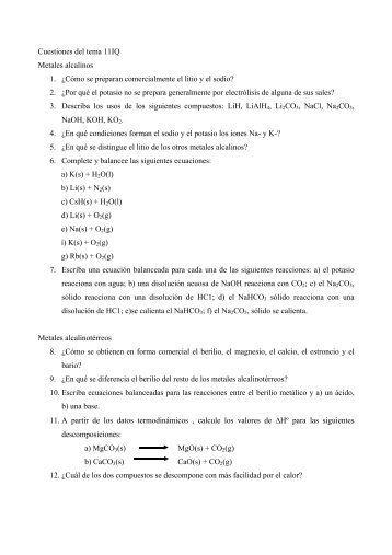 CÃ³mo se preparan comercialmente el litio y el sodio?