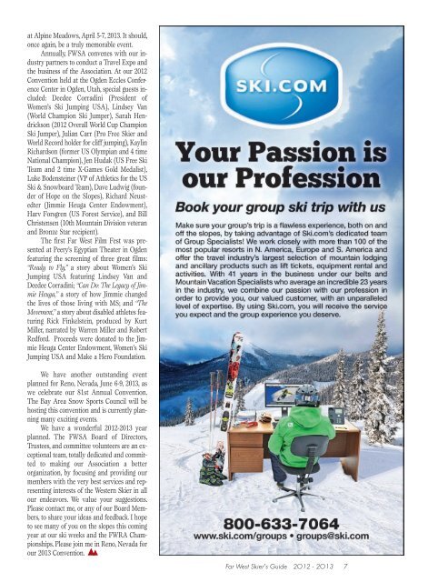 Download pdf - Far West Ski Association