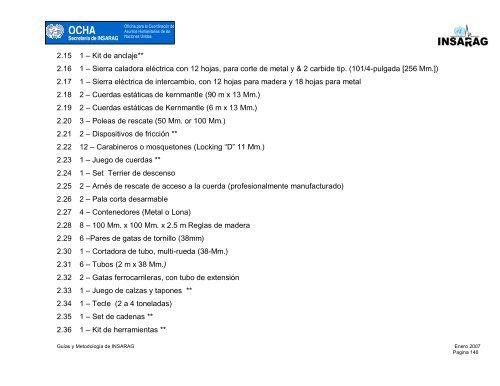 OCHA - Centro de Conocimiento en Salud Pública y Desastres