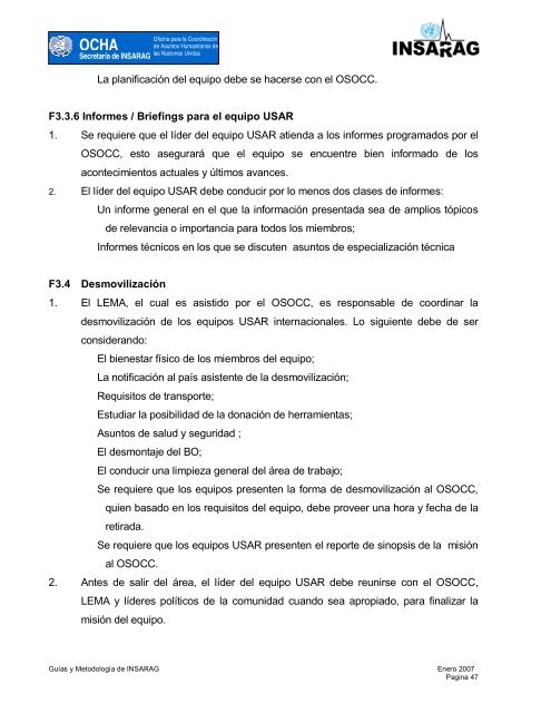 OCHA - Centro de Conocimiento en Salud Pública y Desastres