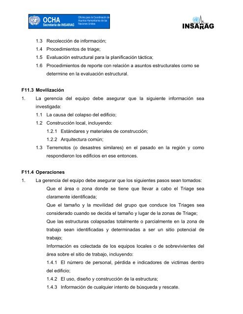 OCHA - Centro de Conocimiento en Salud Pública y Desastres