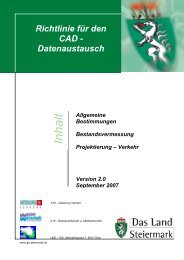 Richtlinie fÃ¼r den CAD-Datenaustausch - GIS-Steiermark