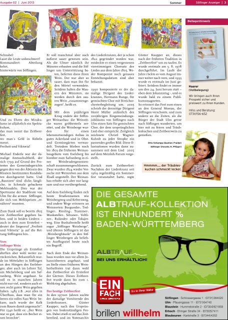 Söflinger Zeitbeer-Anzeiger vom Juni 2013 (PDF 7,9 MB)