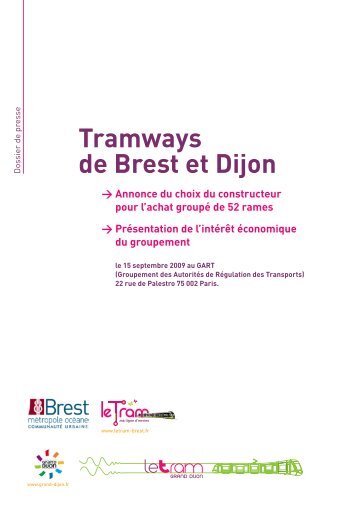 Dossier Presse Groupement de Commande - Le Tram