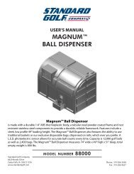MAGNUMâ¢ BALL DISPENSER - Standard Golf Company