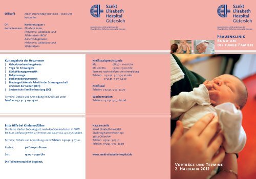 Flyer Rund um die junge Familie - APOTHEKE St. Elisabeth Hospital ...