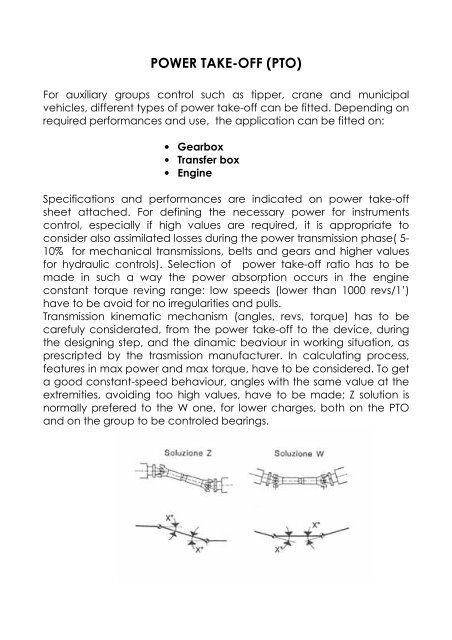 POWER TAKE-OFF (PTO) - Bremach