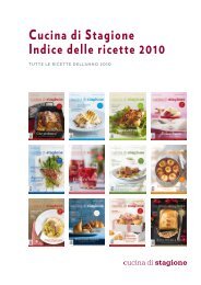 Cucina di Stagione Indice delle ricette 2010