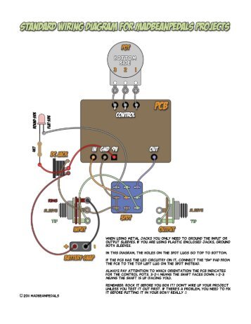 Standard Wiring Diagram - Madbean Pedals