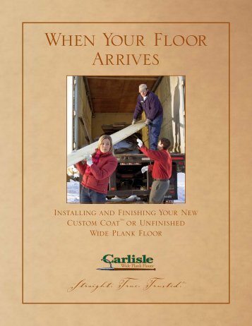 Installation & Finishing Guide - Carlisle Wide Plank Floors