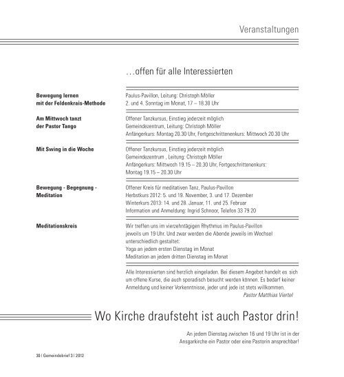 Gemeindebrief 3 | 2012 - Ev.-Luth. Kirchengemeinde Heiligengeist