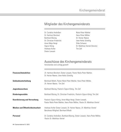 Gemeindebrief 3 | 2012 - Ev.-Luth. Kirchengemeinde Heiligengeist