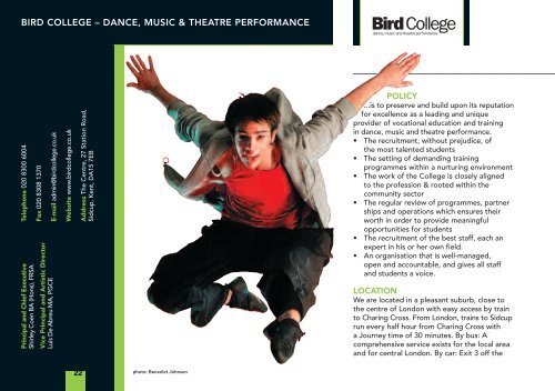 Download as a PDF - Conservatoire for Dance and Drama