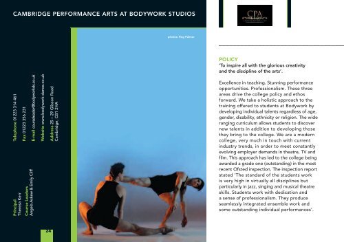 Download as a PDF - Conservatoire for Dance and Drama