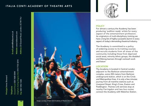 Download as a PDF - Conservatoire for Dance and Drama