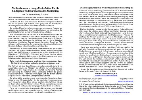 Dr. Johann Schnitzer Dr. Schnitzers Geheimnisse der