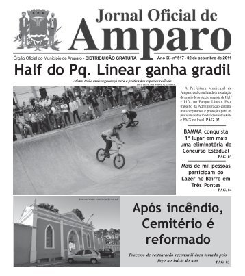 Half do Pq. Linear ganha gradil - Prefeitura Municipal de Amparo