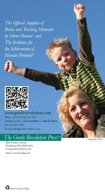 Catalog of Joyful Learning - The Gentle Revolution Press