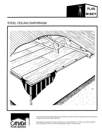 Steel Ceiling Diaphragm Leaflet (Metric) - Canada Plan Service ...