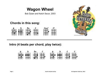 Wagon Wheel in Presentation Format - Austin Ukulele Society (AUS)