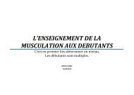 La musculation du débutant