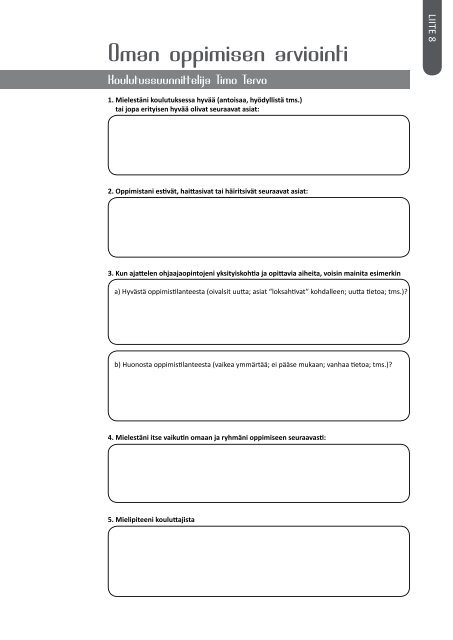 Teatterikasvatuksen ohjaajakoulutusopas 2/2011 - Kansalaisfoorumi