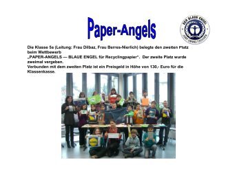 Paper Angels - Johannes-Rau-Schule im Schulzentrum Pennenfeld