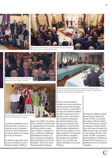 Descargar revista número 100 - Colegio oficial de Medicos de Navarra