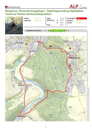 Wanderung Bergauf zur "Krone des Erzgebirges" - Stadt Augustusburg