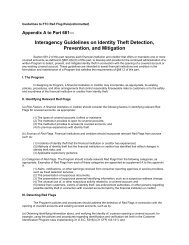 Interagency Guidelines on Identity Theft Detection, Prevention, and ...