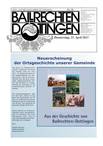 Neuerscheinung der Ortsgeschichte unserer Gemeinde