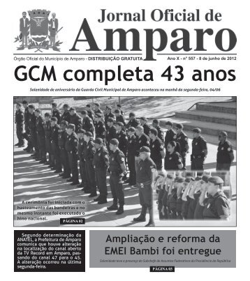 GCM completa 43 anos - Prefeitura Municipal de Amparo