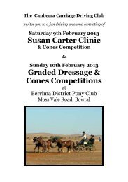 Susan Carter Clinic Graded Dressage & Cones Competitions