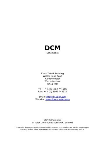 DCM Schematics - DDA