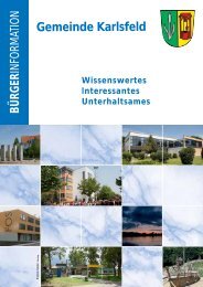 Gemeindebroschüre - Tests - Karlsfeld