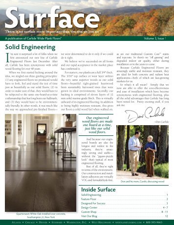 Fall Vol. 3 Issue 1 - Carlisle Wide Plank Floors