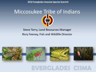 Miccosukee Tribe of Indians - Everglades Cooperative Invasive ...