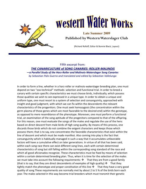Newsletter 8-09.pdf - Western Waterslager Club