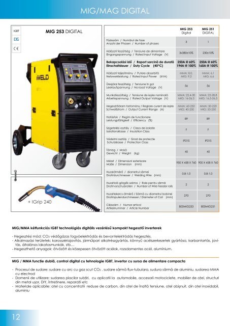 Catalog echipamente sudură și consumabile IWELD